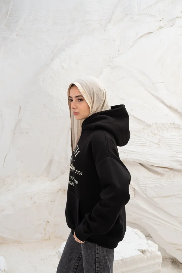 Faith Black Hoodie Print - Image 4