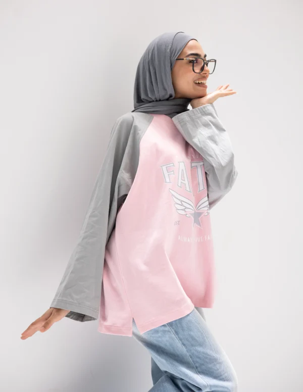 Faith Cotton T-Shirt Pink - Image 5