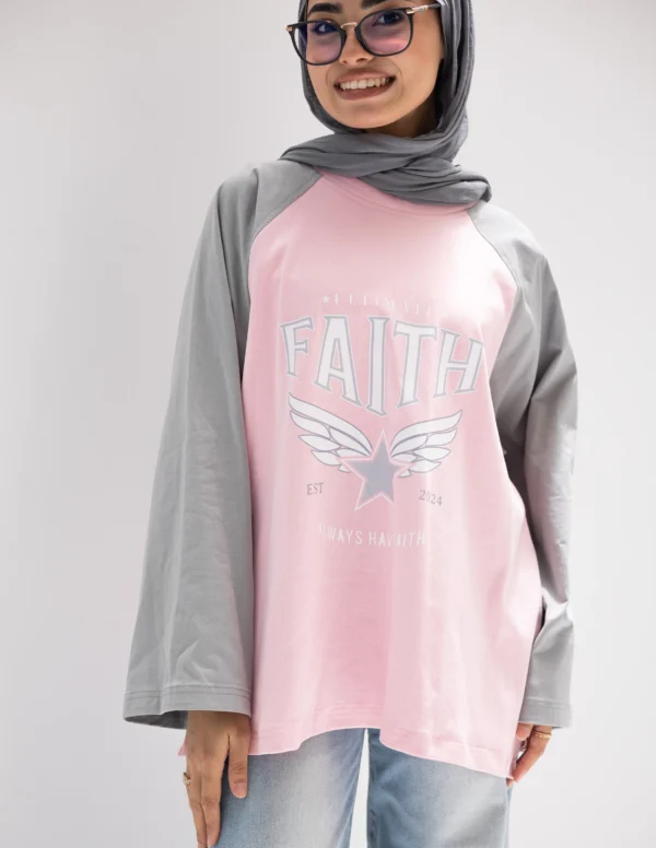 Faith Cotton T-Shirt Pink - Image 2