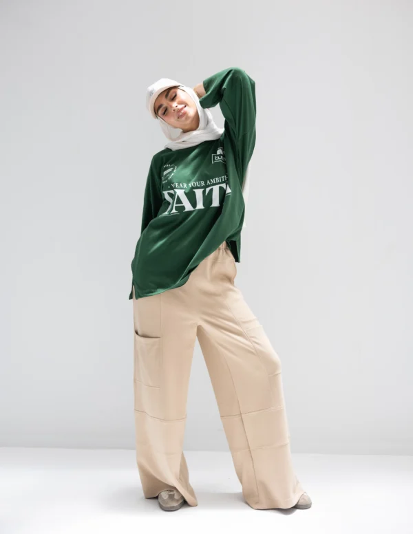 Trendy pants In Beige - Image 5
