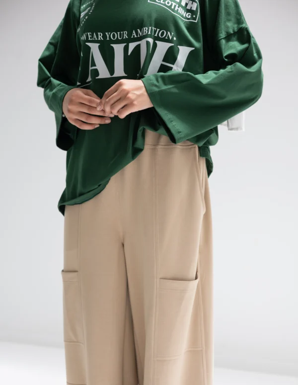 Trendy pants In Beige - Image 2