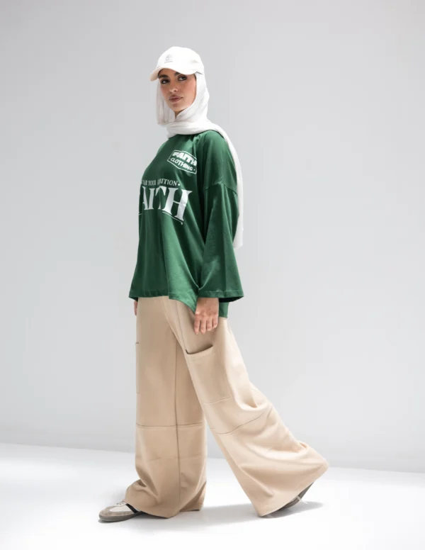Trendy pants In Beige - Image 4