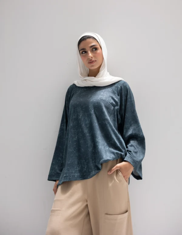 Faith T-Shirt Washed Blue