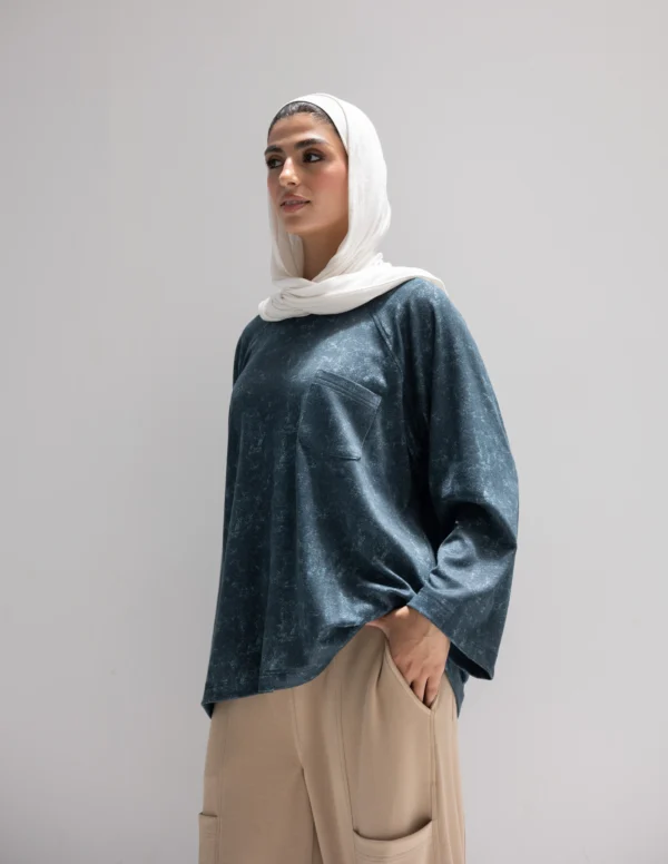 Faith T-Shirt Washed Blue - Image 3