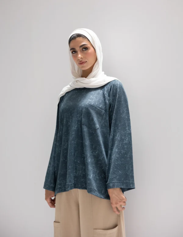 Faith T-Shirt Washed Blue - Image 5