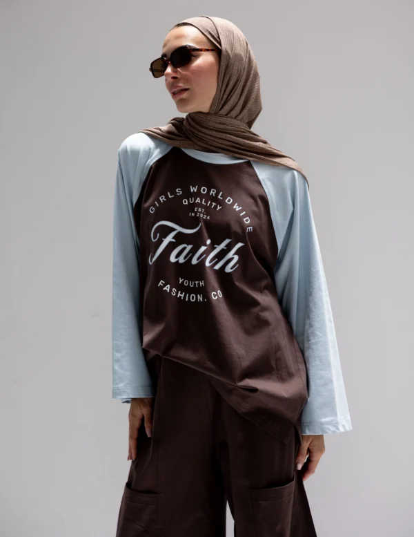 Faith Cotton T-Shirt Brown